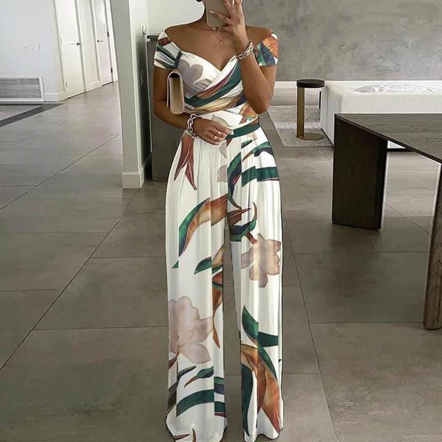 Wilhelmina - Women's Printed Jumpsuit Outfit Set - photo 2