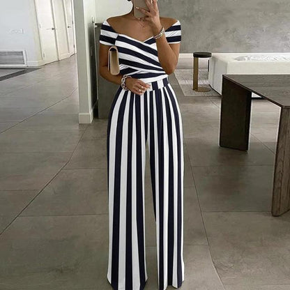 Wilhelmina - Women's Printed Jumpsuit Outfit Set - photo 3