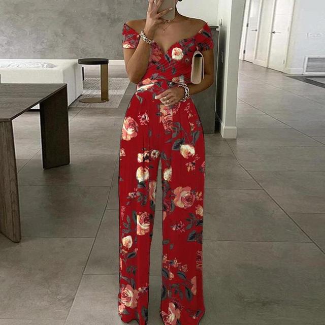 Wilhelmina - Women's Printed Jumpsuit Outfit Set - photo 4