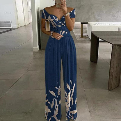 Wilhelmina - Women's Printed Jumpsuit Outfit Set - photo 5