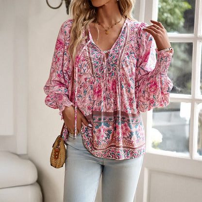 Seraphine - Women's Floral Blouse - photo 1