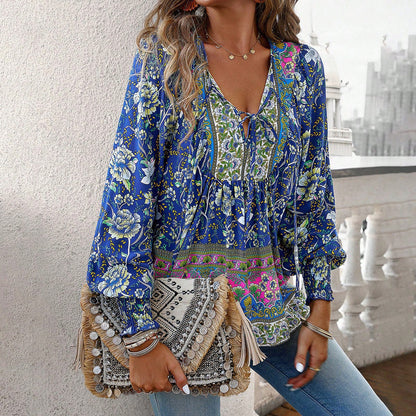 Seraphine - Women's Floral Blouse - photo 2