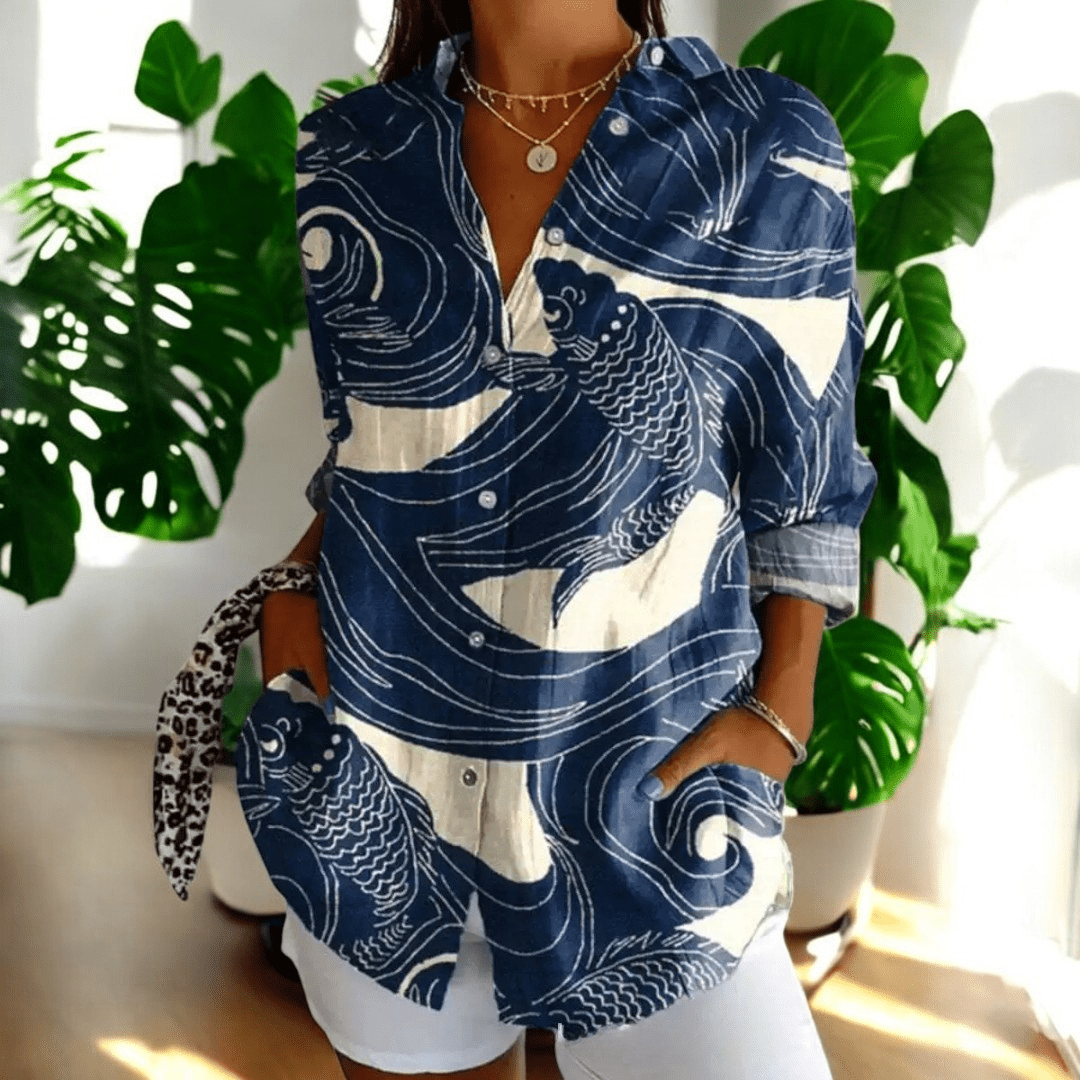 Honora - Women's Silk Work Top - photo 2