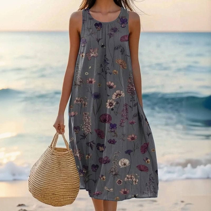 Katarina - Women's Floral Cotton Dress - photo 2