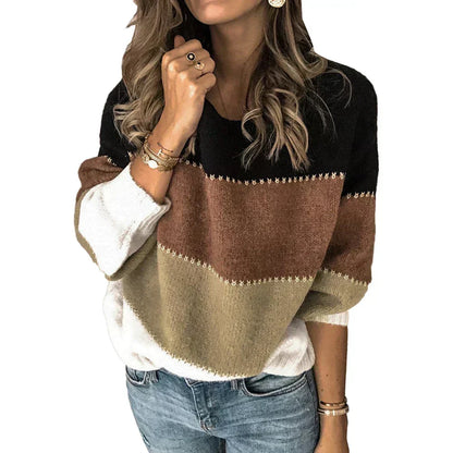 Emmeline - Women's Round Stripe Sweater - photo 4