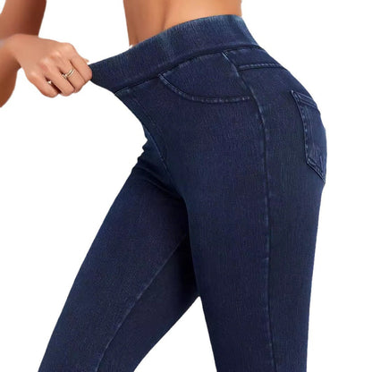 Elowen - Women's High-Waisted Denim Pants - photo 9
