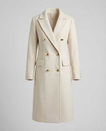 Bridget - Women's Midi Overcoat Coat - photo 5