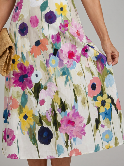 Rhiannon - Women's Floral Sleeveless Dress - photo 3