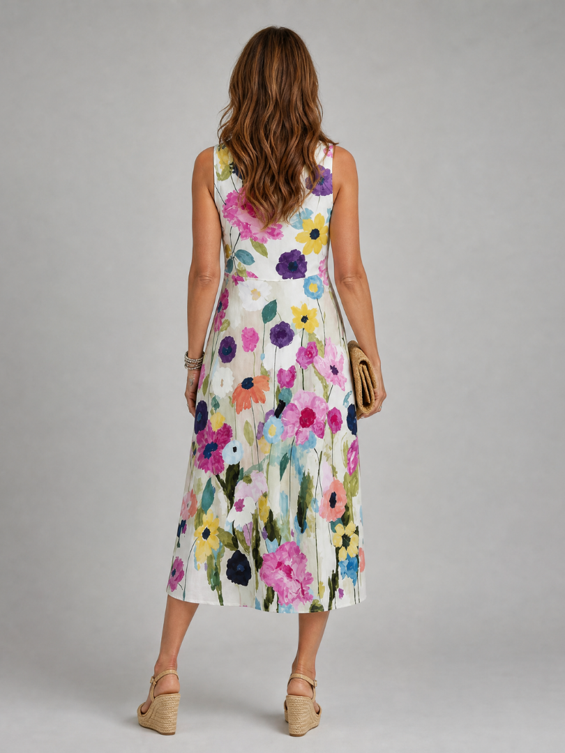 Rhiannon - Women's Floral Sleeveless Dress - photo 5