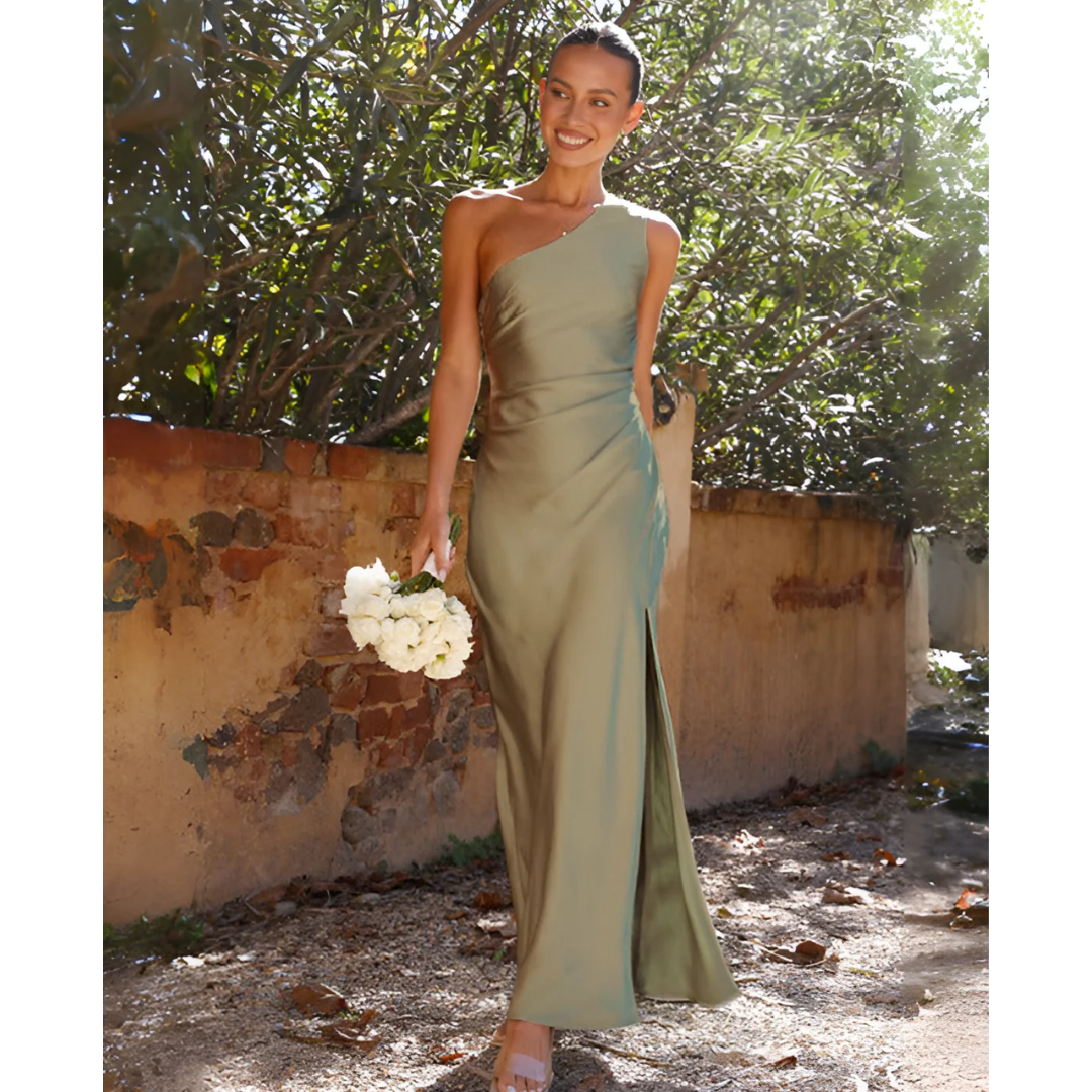 Nerissa - Women's Satin Maxi Dress - photo 1