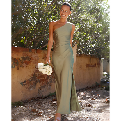 Nerissa - Women's Satin Maxi Dress - photo 1