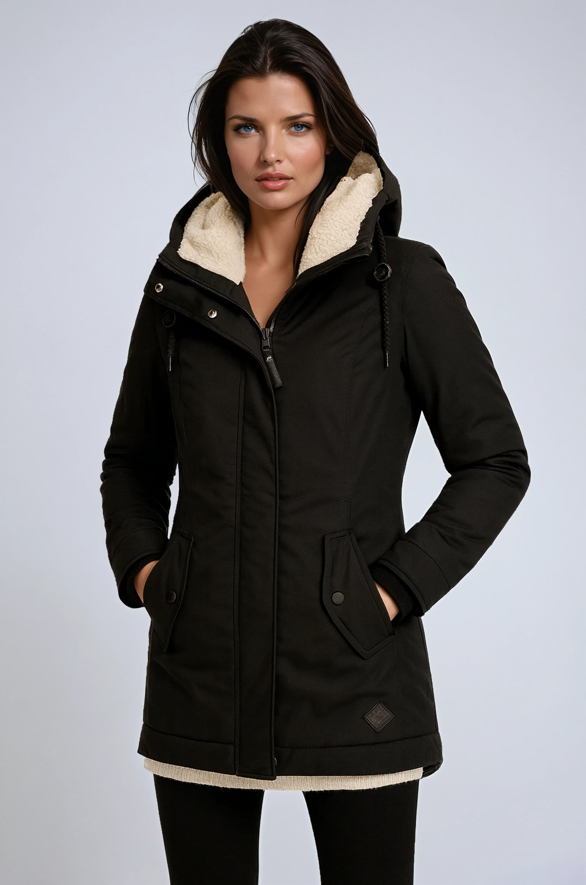 Frida - Women's Fleece Hooded Coat - photo 1