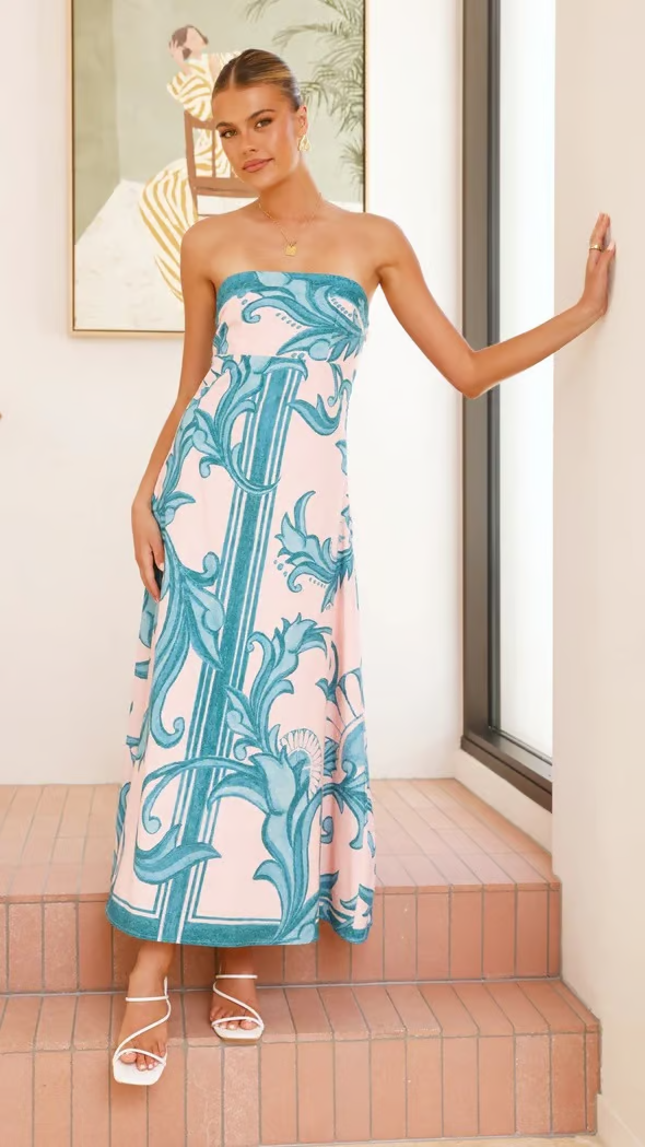 Coraline - Women's Maxi Strapless Dress - photo 5