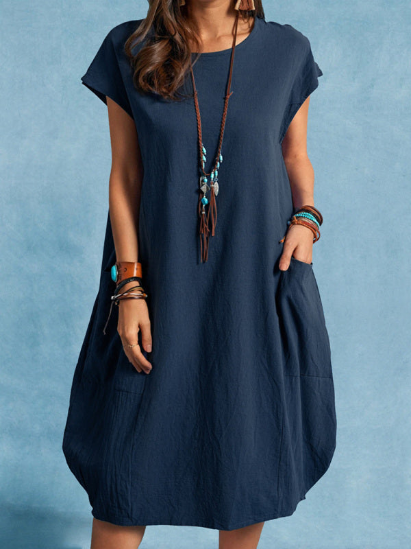 Talia - Women's Loose Casual Dress with Pockets - photo 4