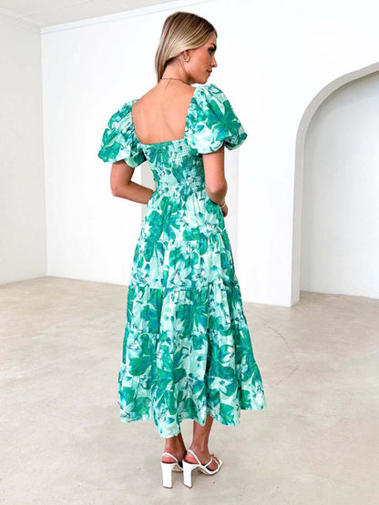 Abby - Women's Off-Shoulder Maxi Dress with Smocked Bodice and Floral Print - photo 28