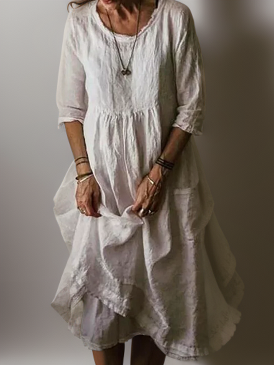 Elodie - Vestido línea A maxi para mujer