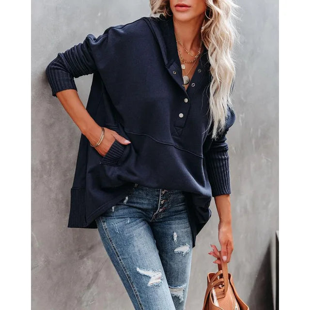 Corinne - Women's Hooded Long Sweater
