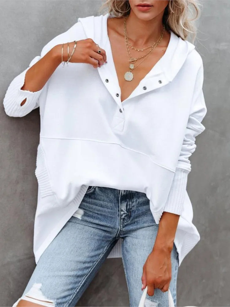 Corinne - Women's Hooded Long Sweater