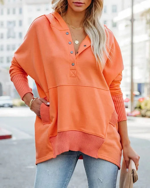 Corinne - Women's Hooded Long Sweater