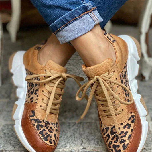 Delphine - Zapatos de punta redonda con cordones para mujer