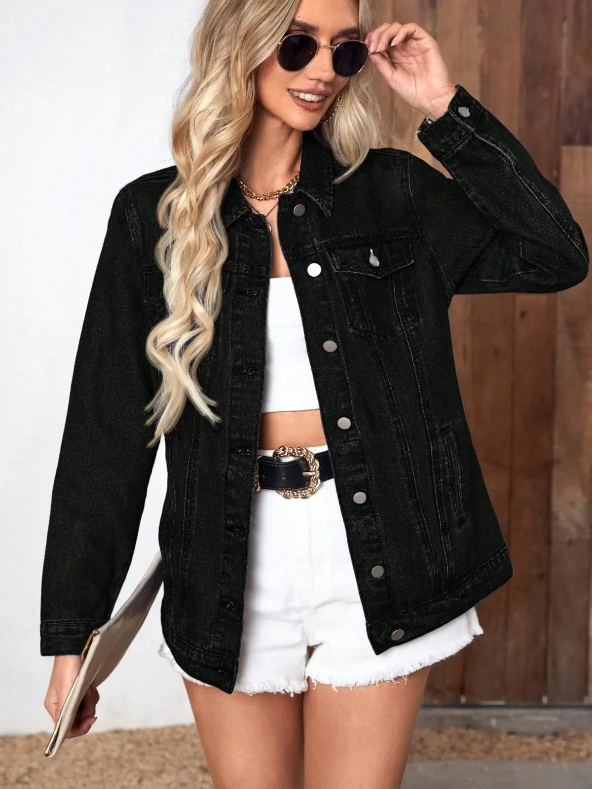 Bexley - Women's Denim Relaxed Jacket - photo 1