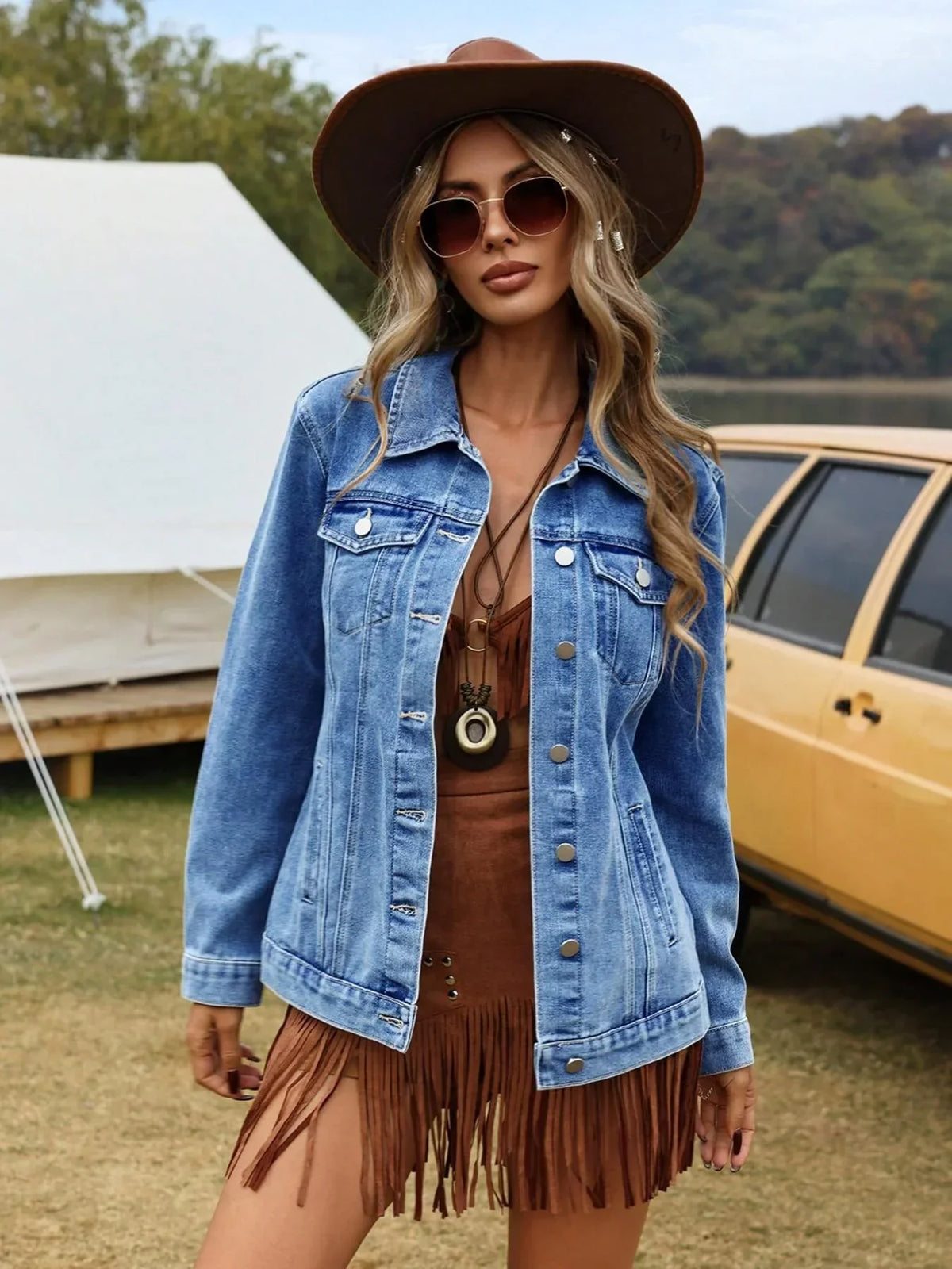 Bexley - Women's Denim Relaxed Jacket - photo 2