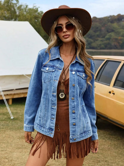 Bexley - Women's Denim Relaxed Jacket - photo 2