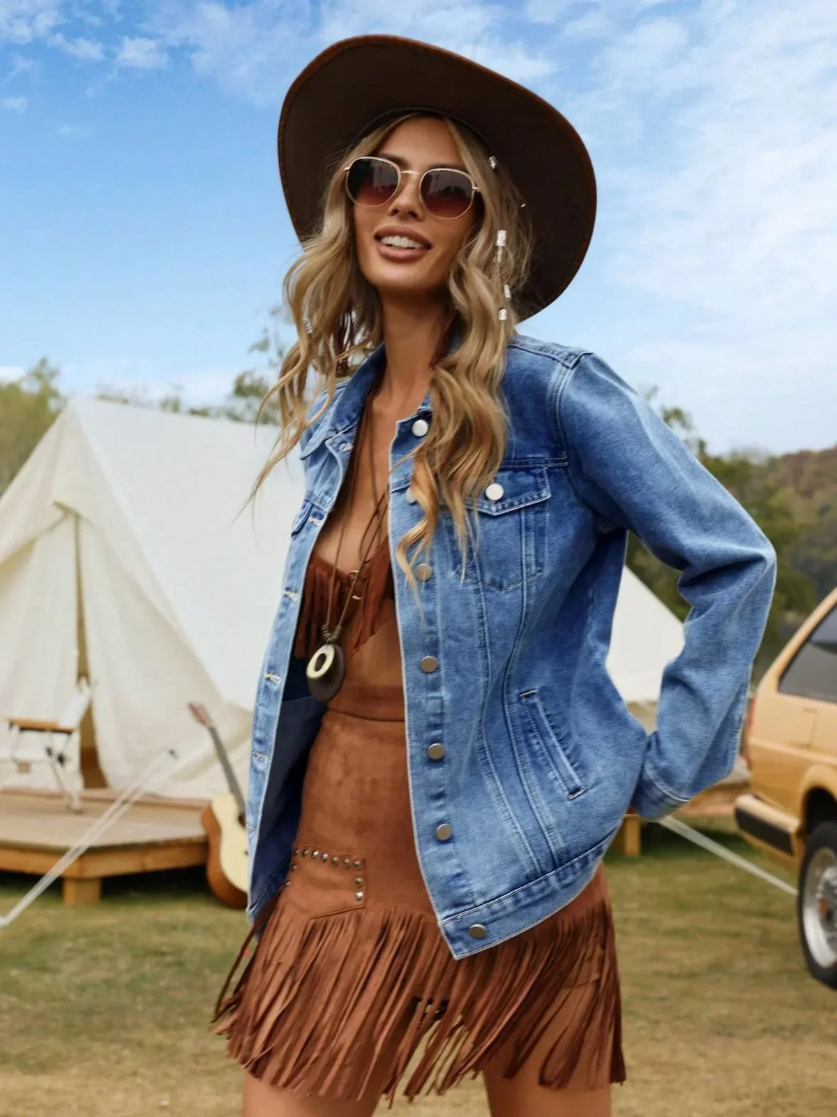 Bexley - Women's Denim Relaxed Jacket - photo 4