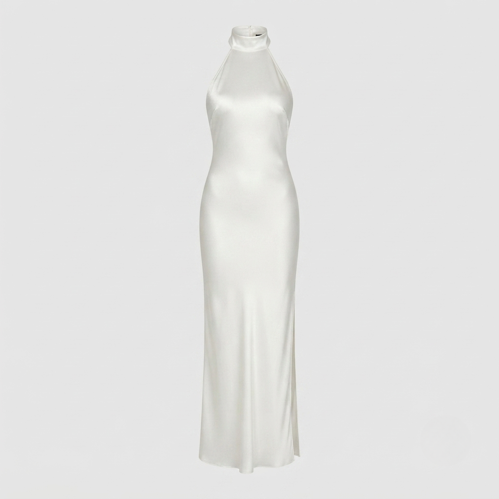 Ysolde - Women's Backless Halter Dress - photo 2