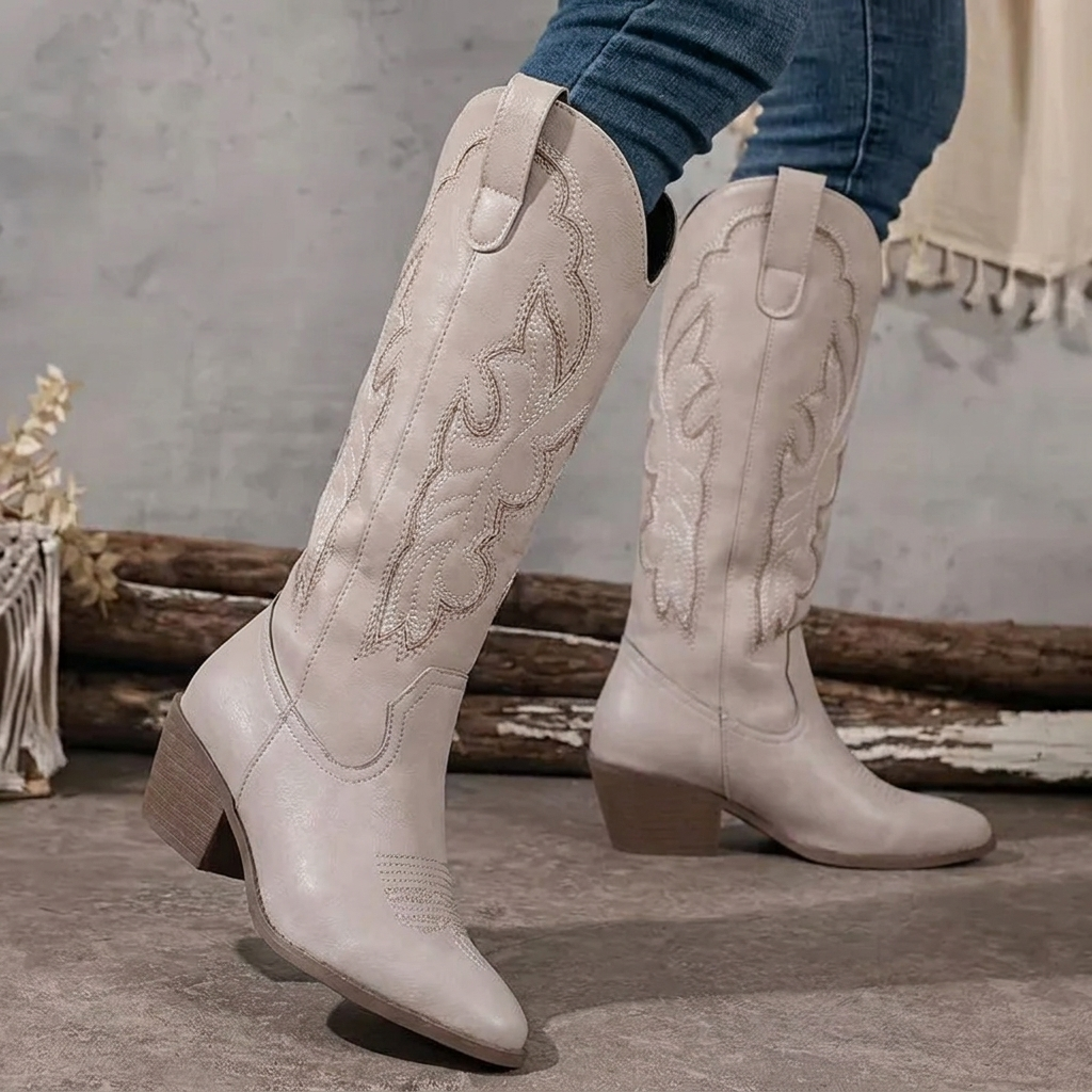 Ulrike - Women's Embroidered Cowgirl Shoes - photo 7