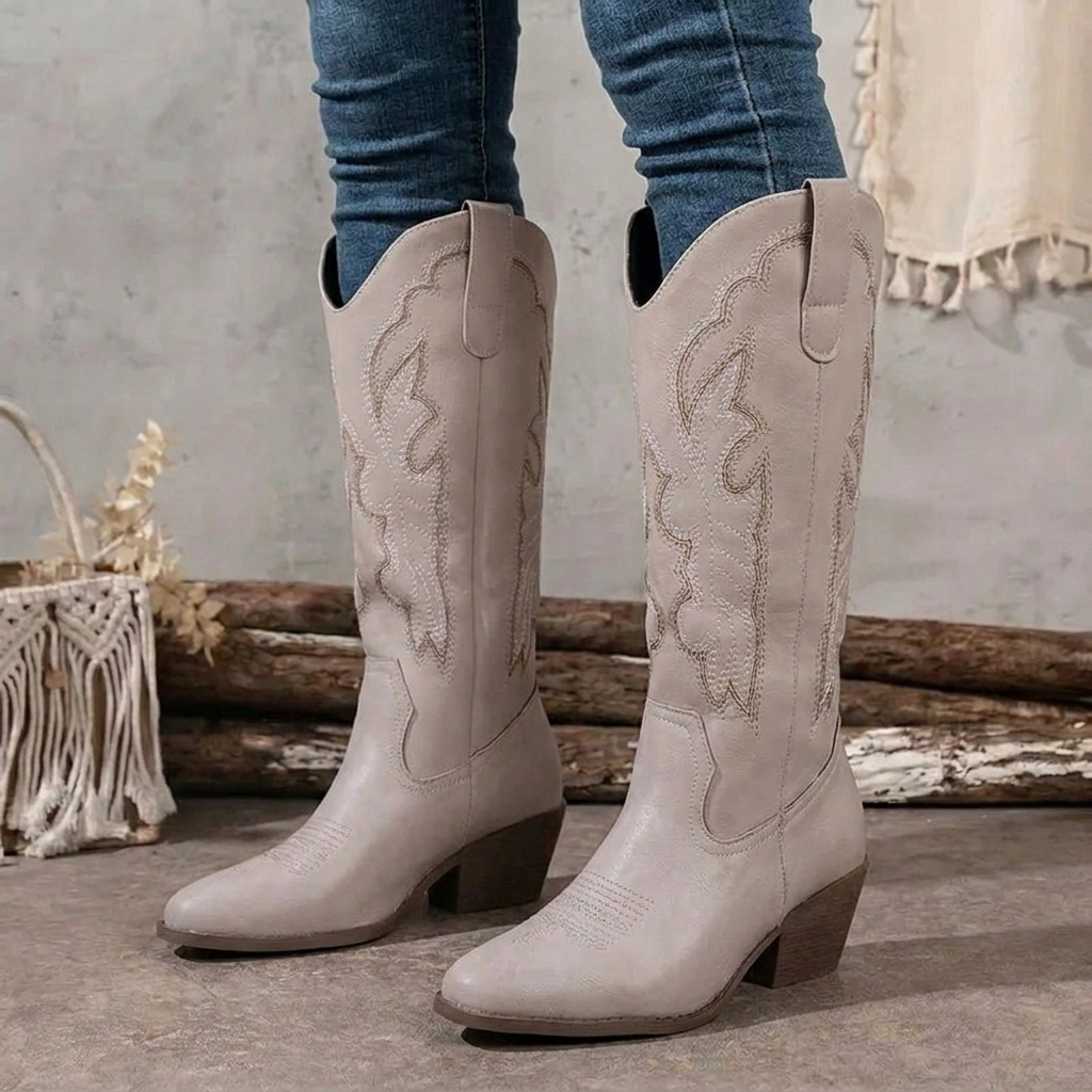 Ulrike - Women's Embroidered Cowgirl Shoes - photo 9