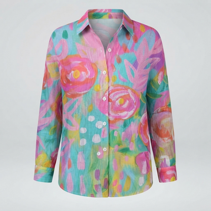 Lisbeth - Women's Vibrant Floral Top - photo 2