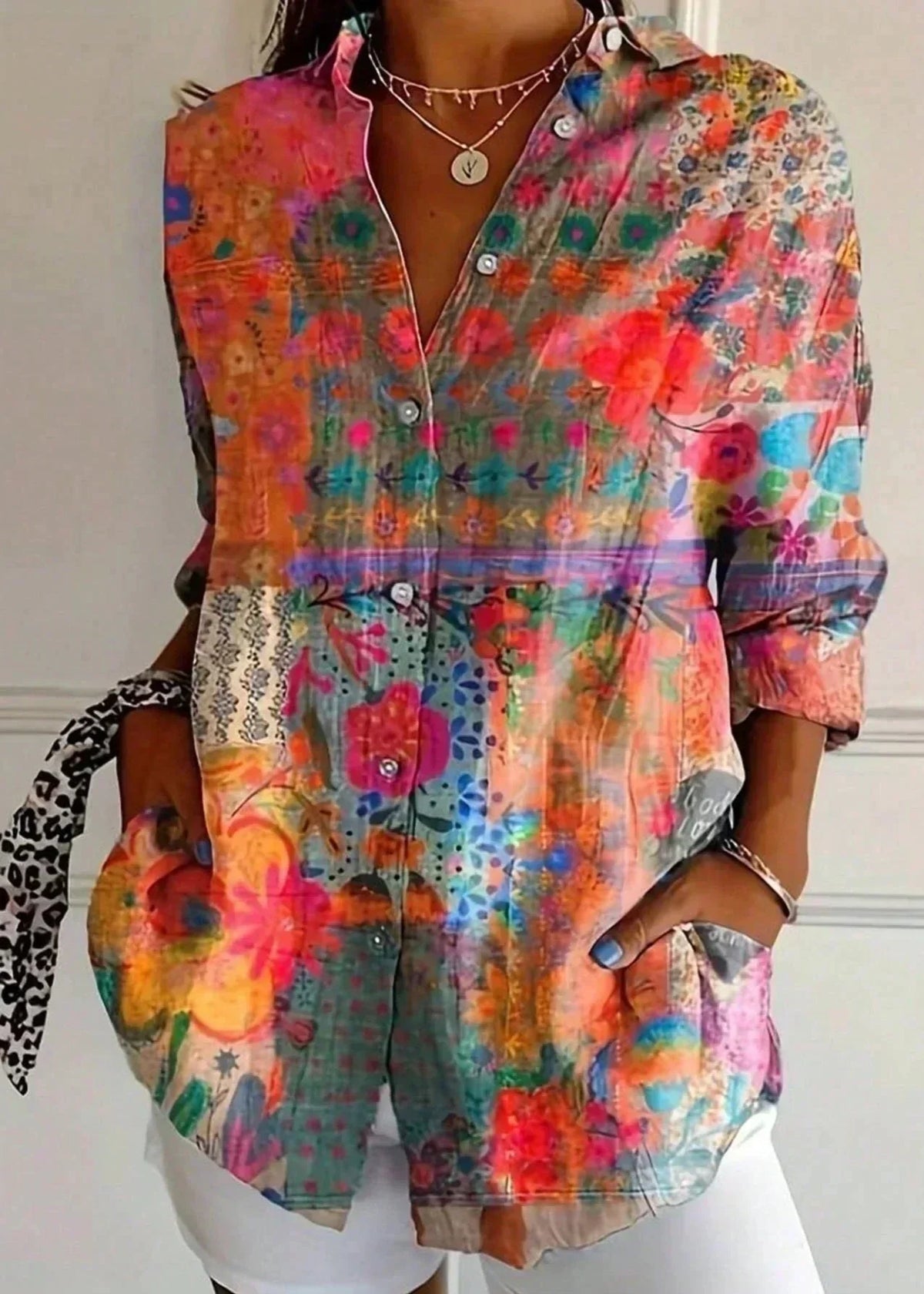 Lisbeth - Women's Vibrant Floral Top - photo 4