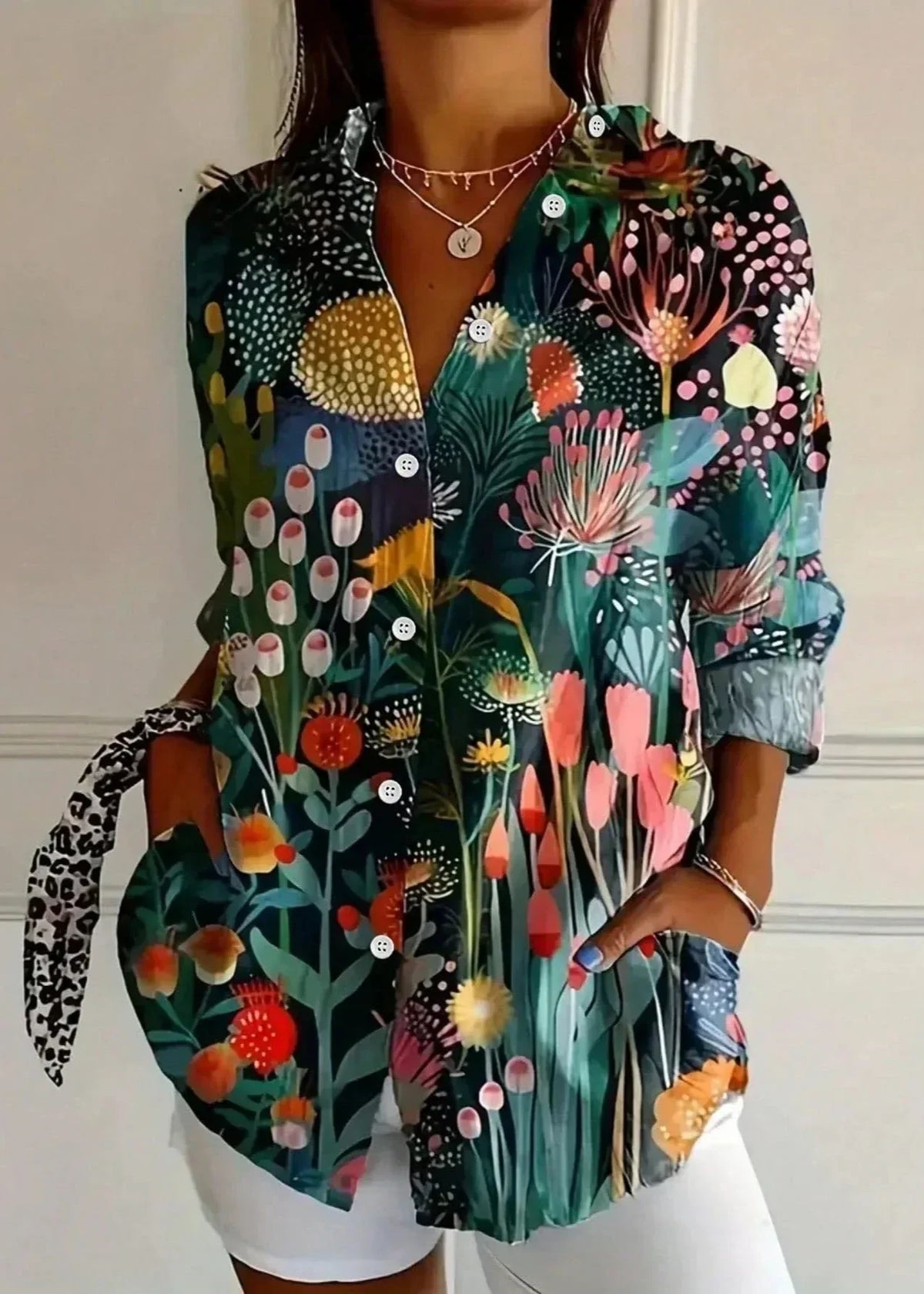 Lisbeth - Women's Vibrant Floral Top - photo 5