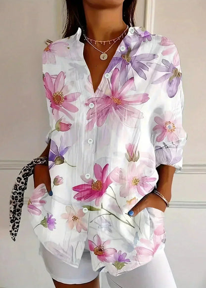 Lisbeth - Women's Vibrant Floral Top - photo 6