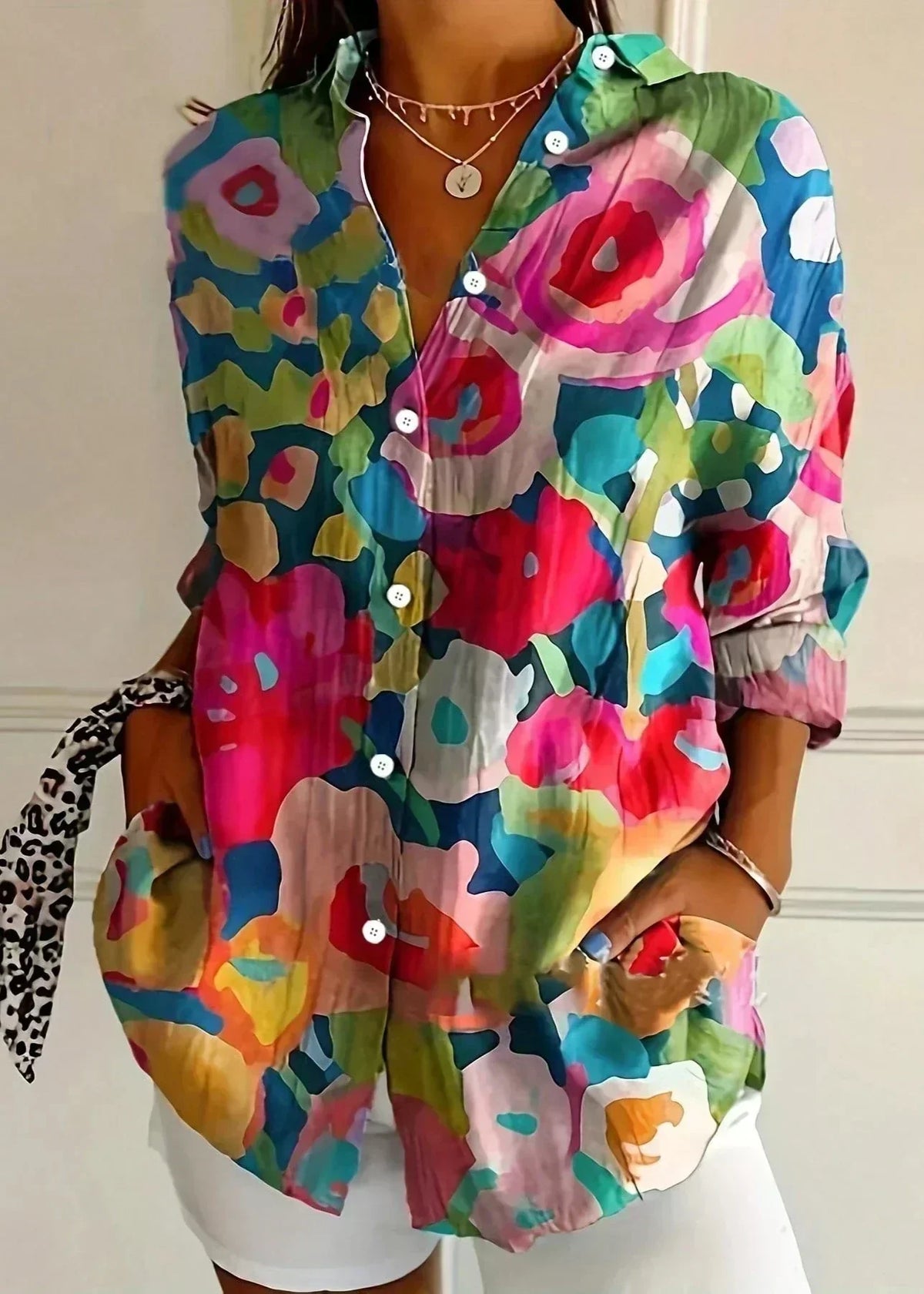 Lisbeth - Women's Vibrant Floral Top - photo 7