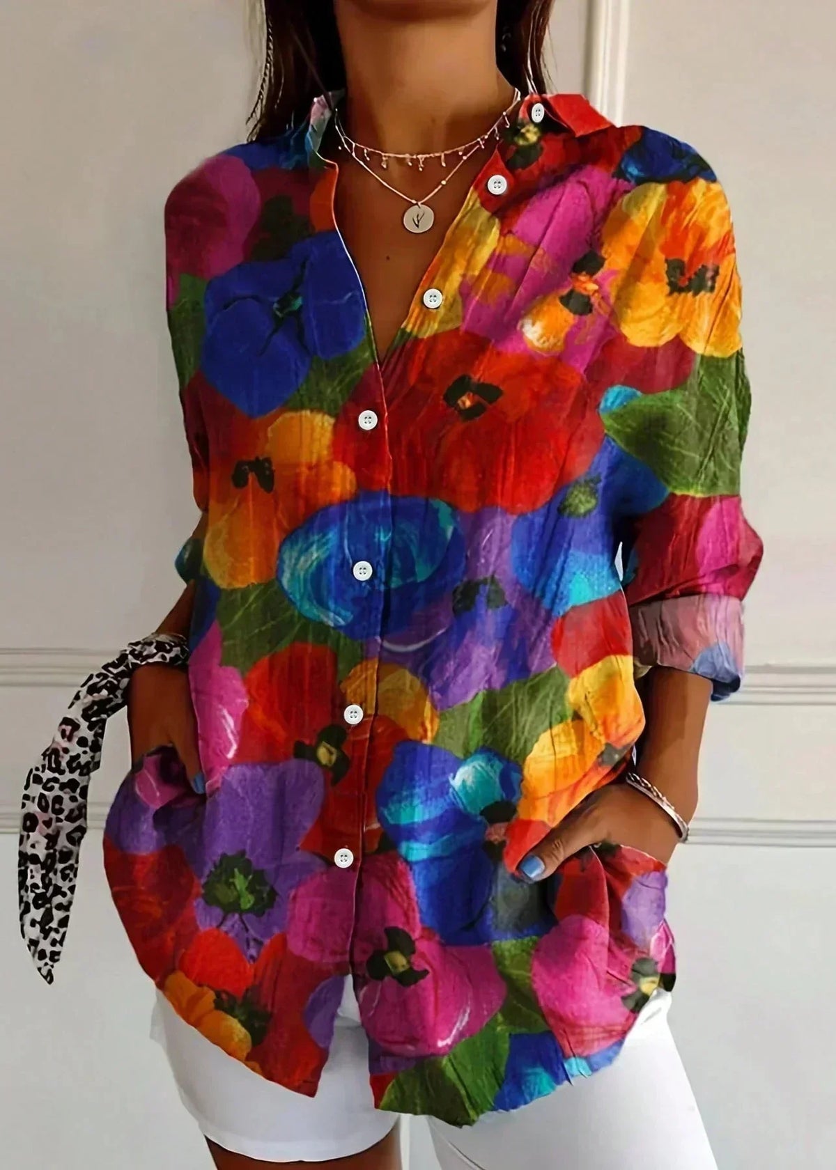Lisbeth - Women's Vibrant Floral Top - photo 8