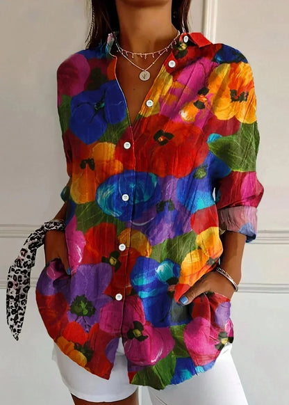 Lisbeth - Women's Vibrant Floral Top - photo 8