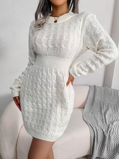 Lisbeth - Women's Mini Knit Dress - photo 3