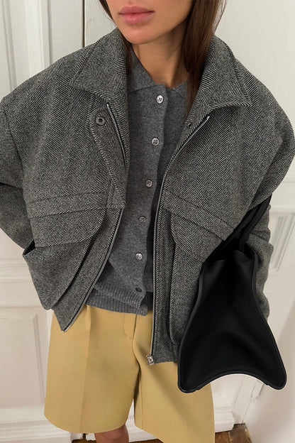 Colette - Women's Herringbone Weave Jacket - photo 6