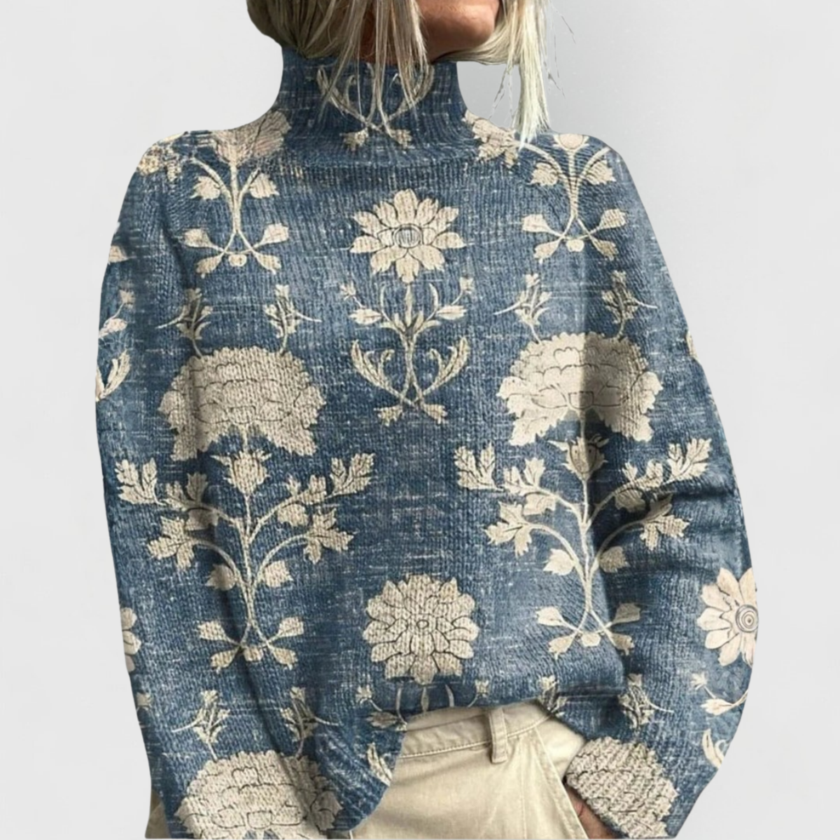 Leonie - Women's Vintage Turtleneck Sweater - photo 1