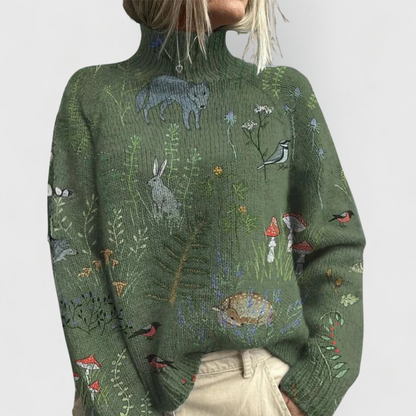 Leonie - Women's Vintage Turtleneck Sweater - photo 2