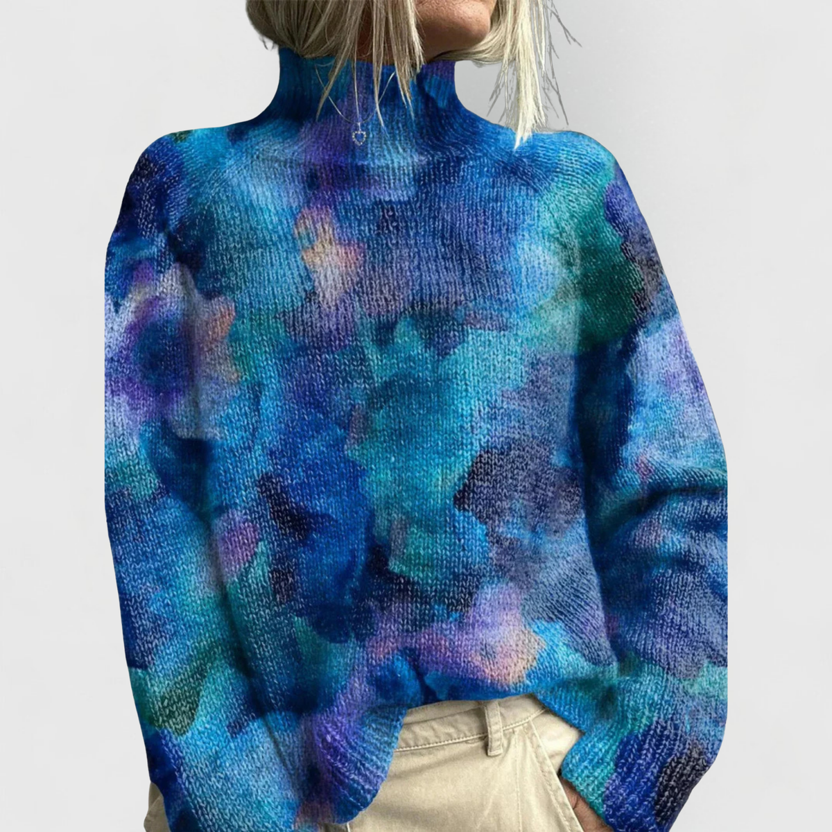Leonie - Women's Vintage Turtleneck Sweater - photo 3