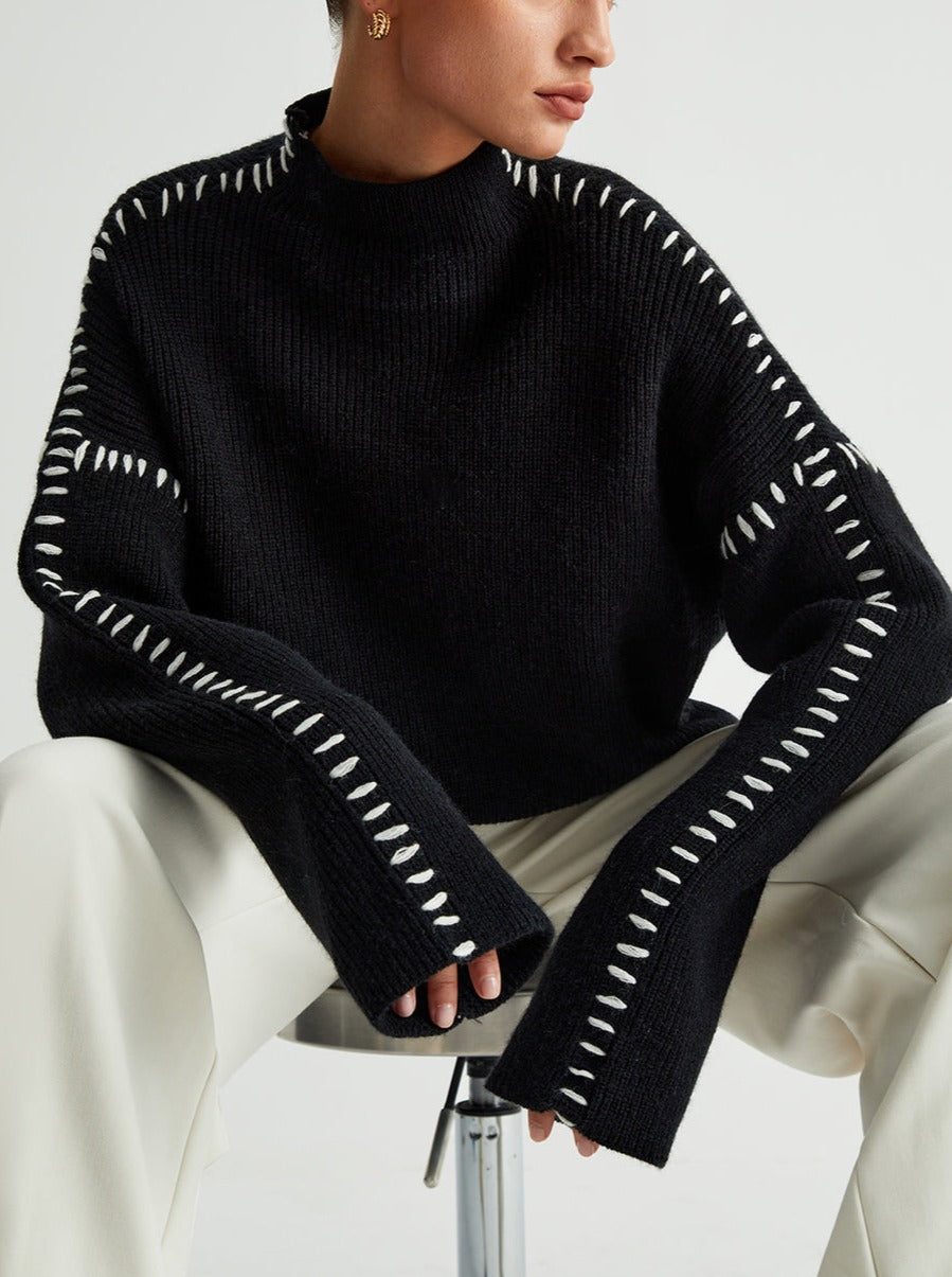 Rhiannon - Women's Relaxed Knit Sweater - photo 1