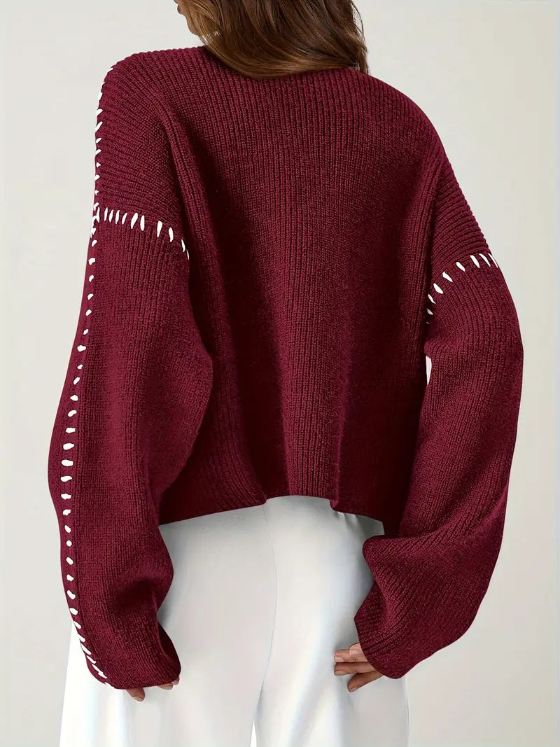 Rhiannon - Women's Relaxed Knit Sweater - photo 12