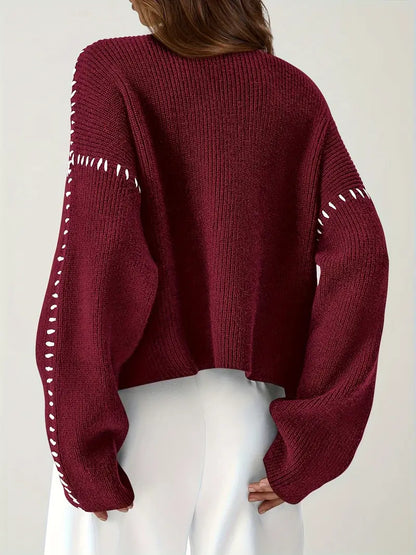 Rhiannon - Women's Relaxed Knit Sweater - photo 12