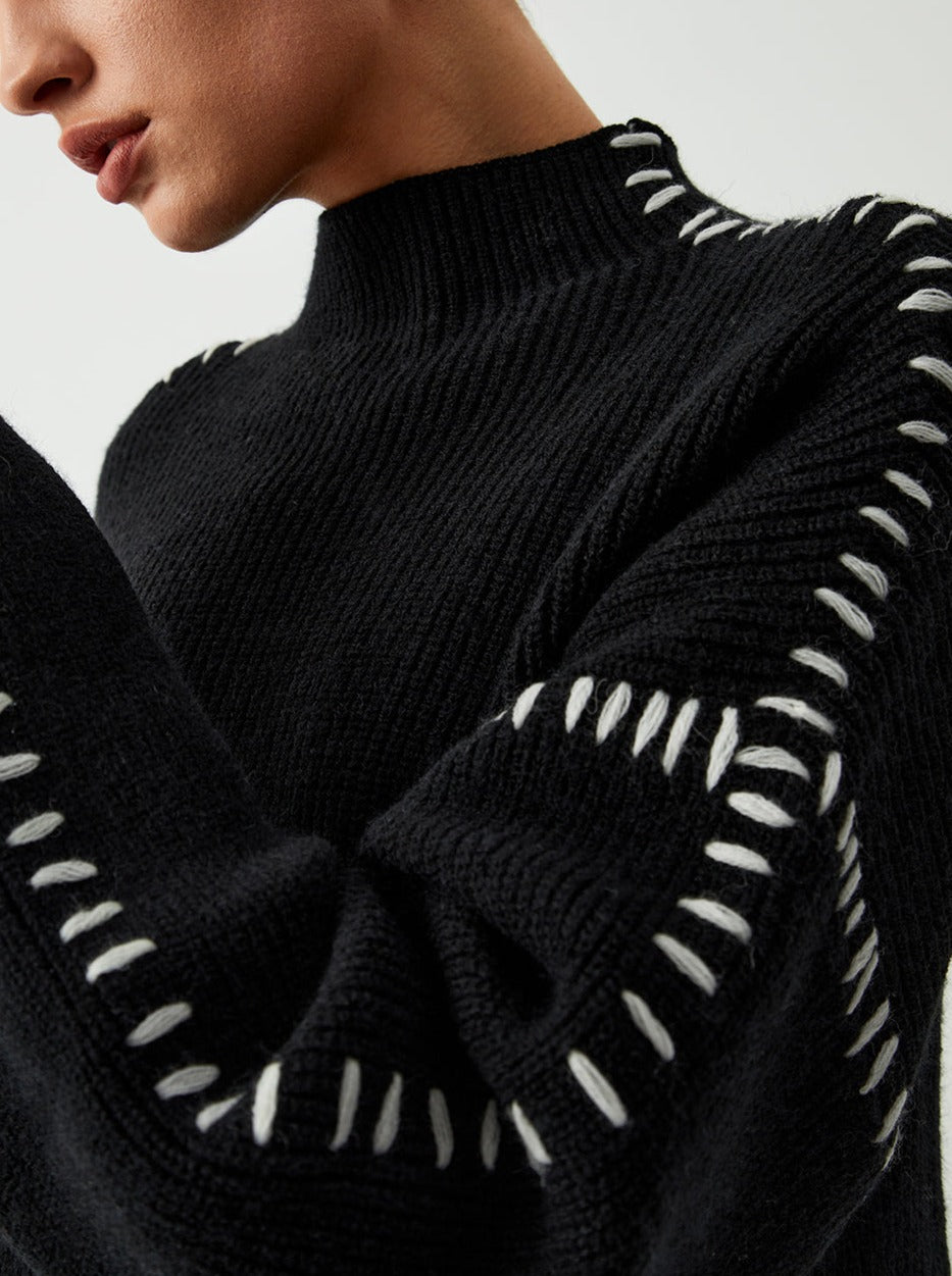 Rhiannon - Women's Relaxed Knit Sweater - photo 2