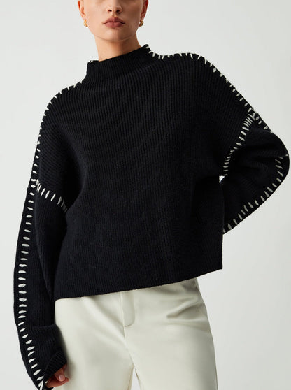 Rhiannon - Women's Relaxed Knit Sweater - photo 4