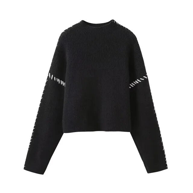 Rhiannon - Women's Relaxed Knit Sweater - photo 5