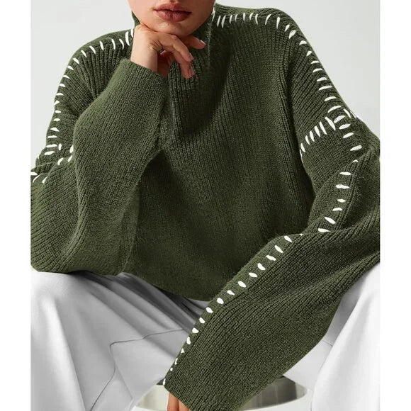 Rhiannon - Women's Relaxed Knit Sweater - photo 6